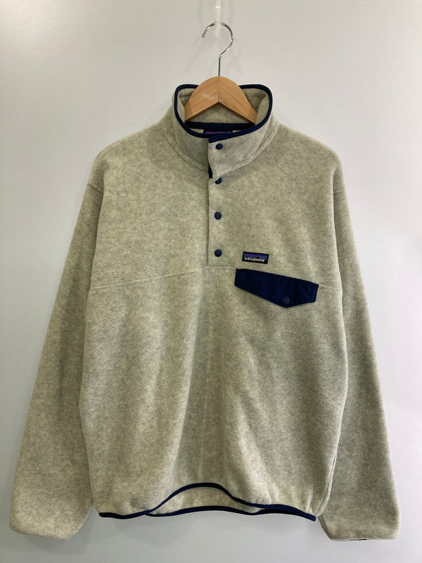 【中古品】【メンズ】 patagonia パタゴニア シンチラスナップT 25580SP21トップス フリース 144-250218-jt-25-min サイズ：S カラー：オフホワイト 万代Net店