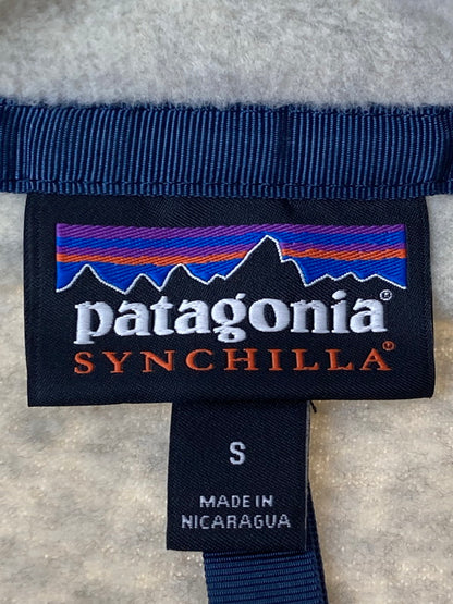 【中古品】【メンズ】 patagonia パタゴニア シンチラスナップT 25580SP21トップス フリース 144-250218-jt-25-min サイズ：S カラー：オフホワイト 万代Net店