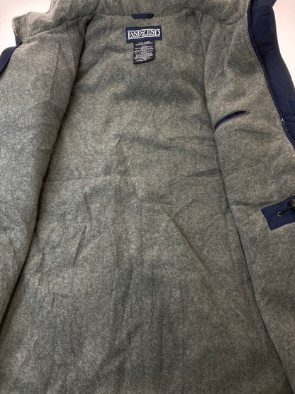 【中古品】【メンズ】  LANDS'END ランズエンド POLARTEC PRIMALOFT LS COAT  90S フリースジャケット メンズ アウター 146-250219-em-32-min サイズ：L カラー：ネイビー 万代Net店