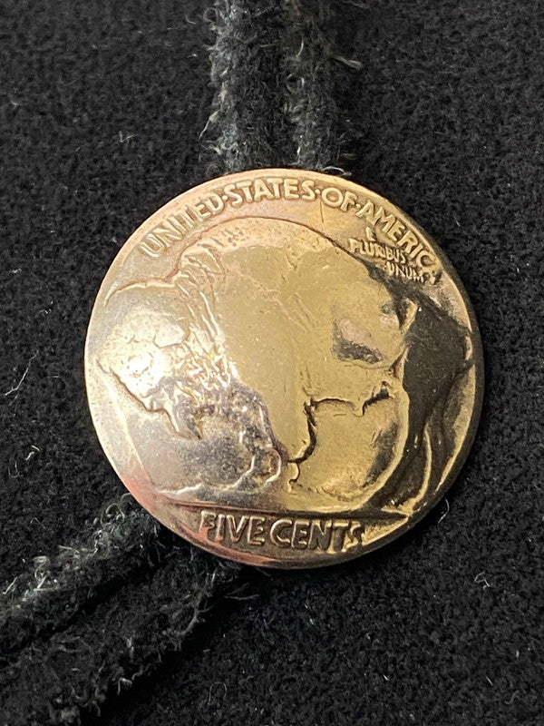 【中古品】【メンズ/レディース】  TADY&KING タディアンドキング 5CENT COIN コンチョ 巾着 ５セント コイン バッグ ポーチ 188-250228-me-29-min カラー：ブラック 黒 万代Net店