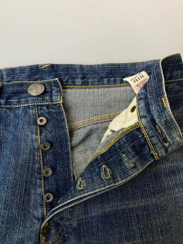 【中古品】【メンズ】  EVISU エヴィス PARIS DENIM PANT ボトムス デニムパンツ 156-250219-AS-21-min サイズ：32×34 カラー：インディゴ 万代Net店