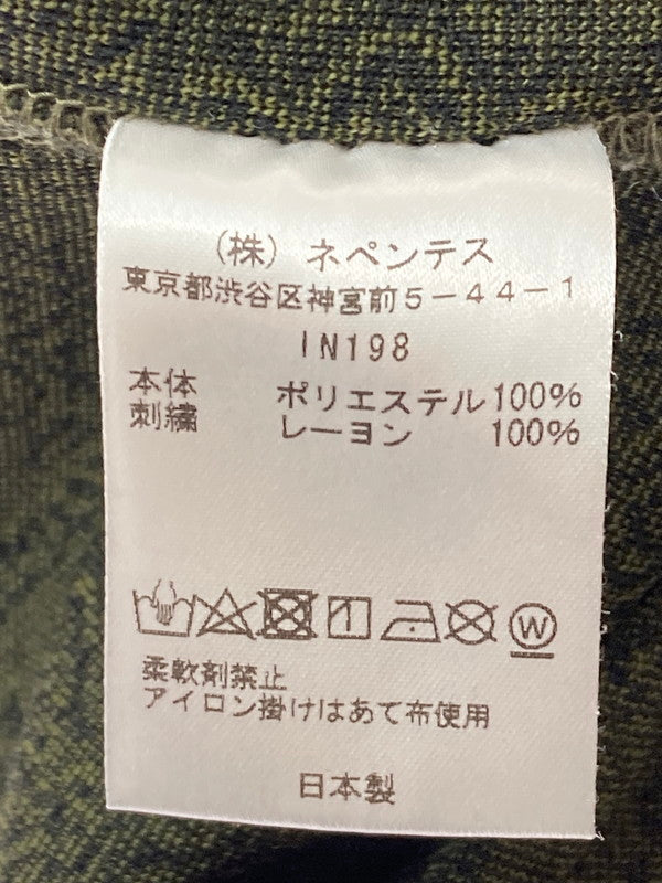 【中古品】【メンズ】 Needles ニードルス IN198 21SS TRACK PANT POLY JQ PATCHWORK ボトムス パンツ センタープレス 151-250225-AS-29-min サイズ：XS カラー：グリーン/ブラック 万代Net店