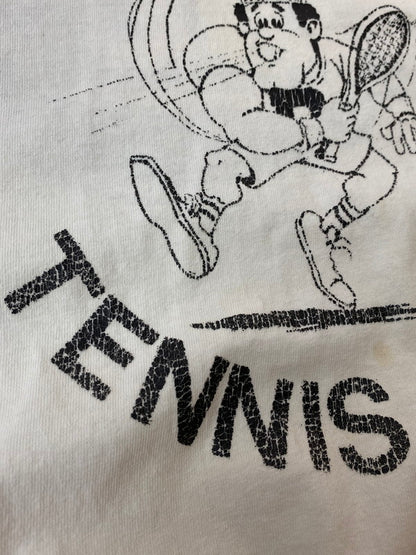 【中古品】【メンズ】  NIKE ナイキ 90S  PURDUE TENNIS CAMP  TEE パーデュー テニス キャンプ Tシャツ 半袖 トップス 146-250224-cn-8-min サイズ：L カラー：ホワイト系 万代Net店