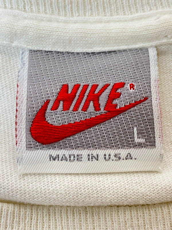 【中古品】【メンズ】  NIKE ナイキ 90S  PURDUE TENNIS CAMP  TEE パーデュー テニス キャンプ Tシャツ 半袖 トップス 146-250224-cn-8-min サイズ：L カラー：ホワイト系 万代Net店