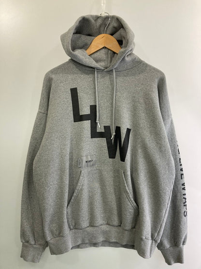 【中古品】【メンズ】 WTAPS ダブルタップス 232ATDT-HPM04S 22AW SNEAK LLW HOODY プルオーバーパーカー 142-250225-AS-22-min サイズ：3 カラー：グレー 万代Net店