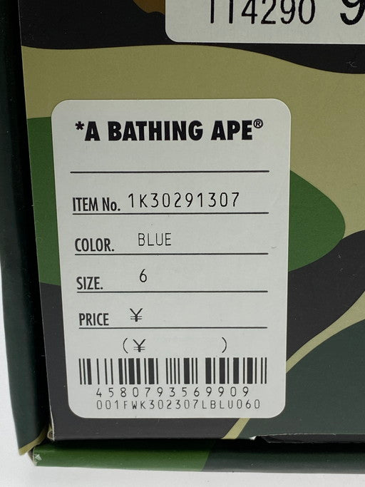 【中古品】【レディース】 A BATHING APE アベイシングエイプ 1K30291307 BAPE STA ICON ABC CAMO ローカットスニーカー 靴 シューズ 166-250225-AS-15-min サイズ：24cm カラー：ホワイト/ブルー 万代Net店