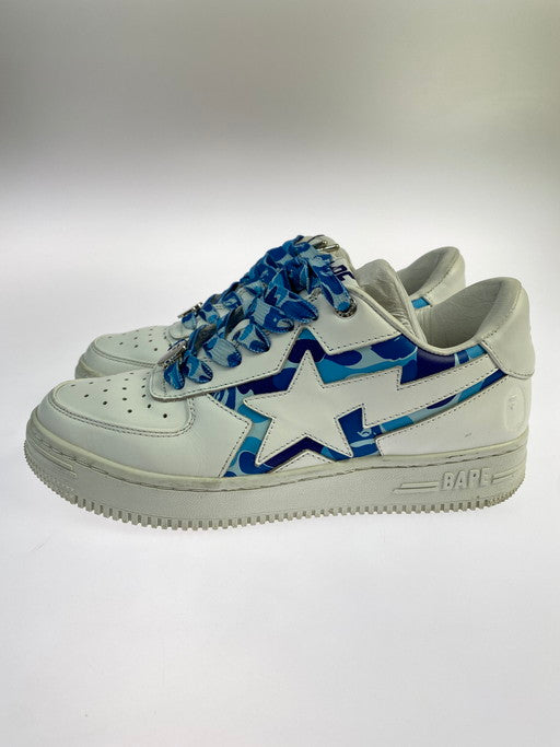 【中古品】【レディース】 A BATHING APE アベイシングエイプ 1K30291307 BAPE STA ICON ABC CAMO ローカットスニーカー 靴 シューズ 166-250225-AS-15-min サイズ：24cm カラー：ホワイト/ブルー 万代Net店