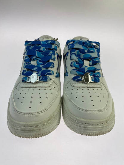 【中古品】【レディース】 A BATHING APE アベイシングエイプ 1K30291307 BAPE STA ICON ABC CAMO ローカットスニーカー 靴 シューズ 166-250225-AS-15-min サイズ：24cm カラー：ホワイト/ブルー 万代Net店