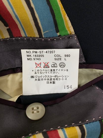 【中古品】【メンズ】 Paul Smith ポール・スミス WOOL JACKET ライトアウター ジャケット 141-250303-AS-34-min サイズ：L カラー：ブラック 万代Net店