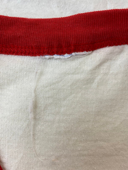 【中古品】【メンズ】 SUPERMAN スーパーマン METROPOLIS ILLINOIS RINGER TEE メトロポリス イリノイ リンガー Tシャツ 半袖 トップス 146-250224-cn-6-min サイズ：表記なし カラー：ホワイト系 万代Net店