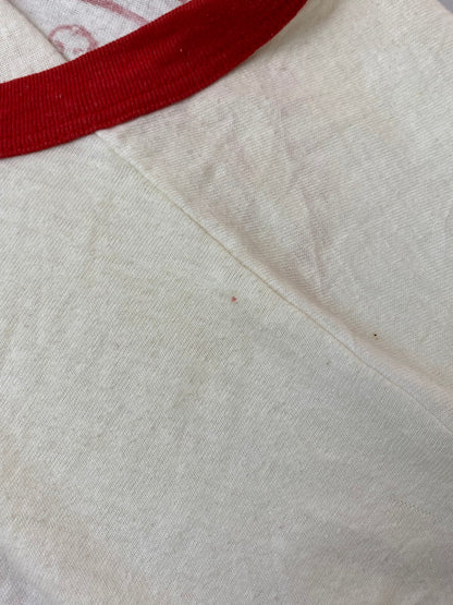 【中古品】【メンズ】 SUPERMAN スーパーマン METROPOLIS ILLINOIS RINGER TEE メトロポリス イリノイ リンガー Tシャツ 半袖 トップス 146-250224-cn-6-min サイズ：表記なし カラー：ホワイト系 万代Net店