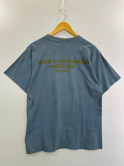 【中古品】【メンズ】  HOOTIE  フーティー THE BLOWFISH 98-99 TOUR TEE  ブローフィッシュ 1998年-1999年ツアー Tシャツ 半袖 トップス バンドT 146-250224-cn-11-min サイズ：表記なし カラー：スモーキーブルー 万代Net店