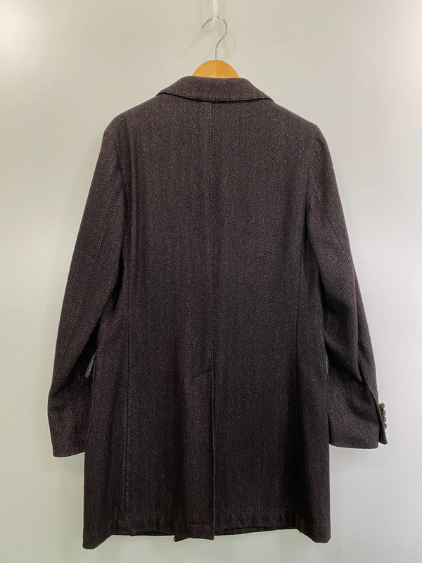 【中古品】【メンズ】  HEVO イーヴォ 02716240730 DOUBLE COAT ダブルコート アウター 141-250223-ks-28-min サイズ：46 カラー：ブラウン 万代Net店