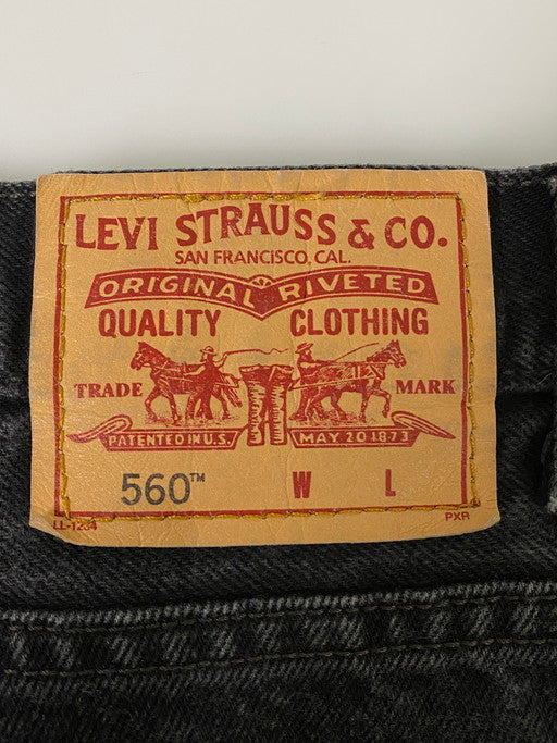 【中古品】【メンズ】 Levi's リーバイス 015600260 560 BLACK DENIM PANT ボトムス デニムパンツ 157-250225-AS-54-min サイズ：46×32 カラー：ブラック 万代Net店