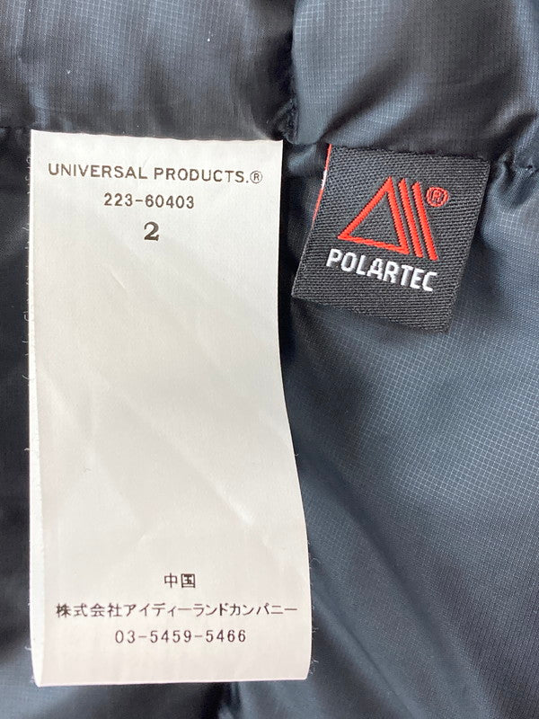 【中古品】【メンズ】  ALLIED FEATHER ＋DOWN HI-LOFT FLEECE DOWN BLOUSON アライドフェザーアンドダウン フリース ダウン ブルゾン アウター 140-250225-yn-13-min サイズ：2 カラー：ブラック 万代Net店