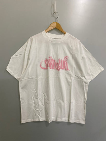 【中古品】【メンズ】  UNKNOWN アンノウン MONOGRAM TEE 半袖 ショートスリーブ 142-250225-AS-57-min サイズ：XL カラー：ホワイト 万代Net店