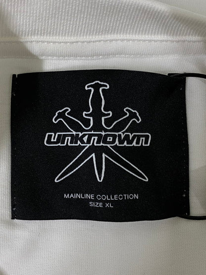 【中古品】【メンズ】  UNKNOWN アンノウン MONOGRAM TEE 半袖 ショートスリーブ 142-250225-AS-57-min サイズ：XL カラー：ホワイト 万代Net店