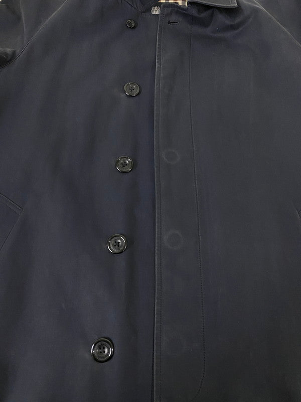 【中古品】【メンズ】 Aquascutum アクアスキュータム 2206451302-39 日本製 ステンカラーコート アウター 146-250308-AS-26-min サイズ：36 カラー：ブラック 万代Net店