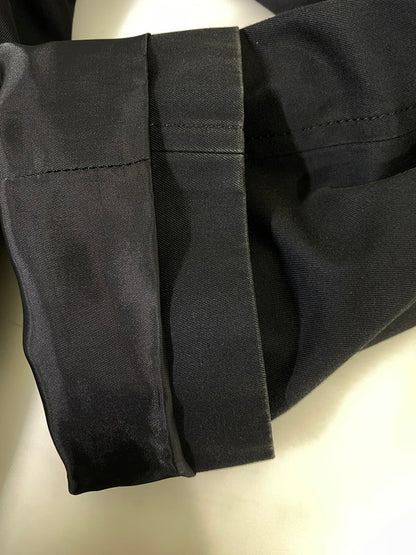 【中古品】【メンズ】 Aquascutum アクアスキュータム 2206451302-39 日本製 ステンカラーコート アウター 146-250308-AS-26-min サイズ：36 カラー：ブラック 万代Net店