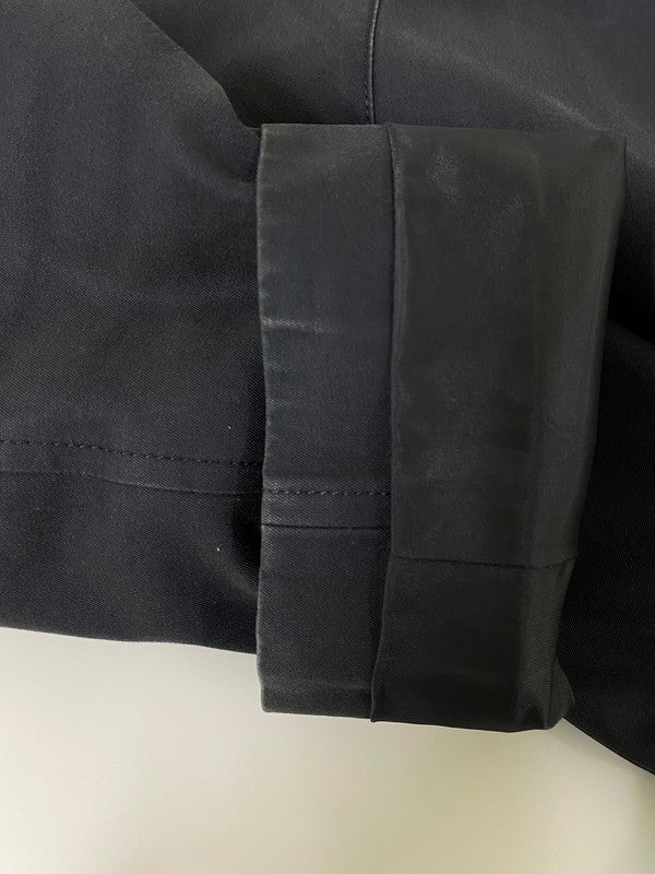 【中古品】【メンズ】 Aquascutum アクアスキュータム 2206451302-39 日本製 ステンカラーコート アウター 146-250308-AS-26-min サイズ：36 カラー：ブラック 万代Net店