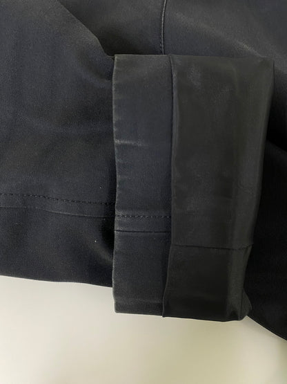 【中古品】【メンズ】 Aquascutum アクアスキュータム 2206451302-39 日本製 ステンカラーコート アウター 146-250308-AS-26-min サイズ：36 カラー：ブラック 万代Net店