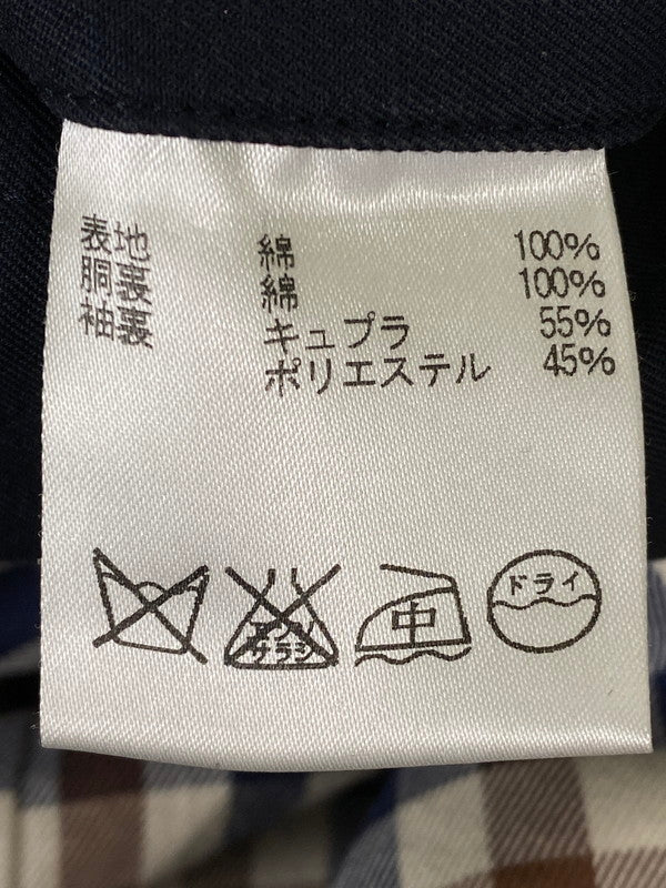 【中古品】【メンズ】 Aquascutum アクアスキュータム 2206451302-39 日本製 ステンカラーコート アウター 146-250308-AS-26-min サイズ：36 カラー：ブラック 万代Net店