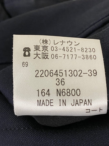 【中古品】【メンズ】 Aquascutum アクアスキュータム 2206451302-39 日本製 ステンカラーコート アウター 146-250308-AS-26-min サイズ：36 カラー：ブラック 万代Net店