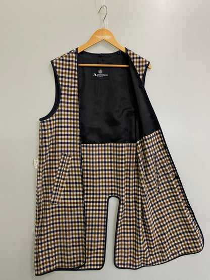 【中古品】【メンズ】 Aquascutum アクアスキュータム 2206451302-39 日本製 ステンカラーコート アウター 146-250308-AS-26-min サイズ：36 カラー：ブラック 万代Net店