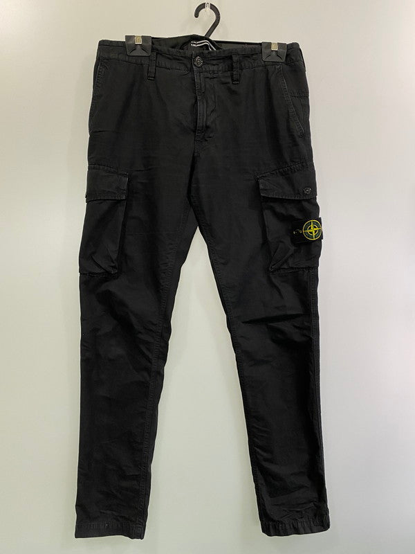 【中古品】【メンズ】 STONE ISLAND ストーンアイランド 7415318WA CARGO JOGGER PANT カーゴジョガーパンツ 152-250223-ks-37-min サイズ：W33 カラー：ブラック  万代Net店