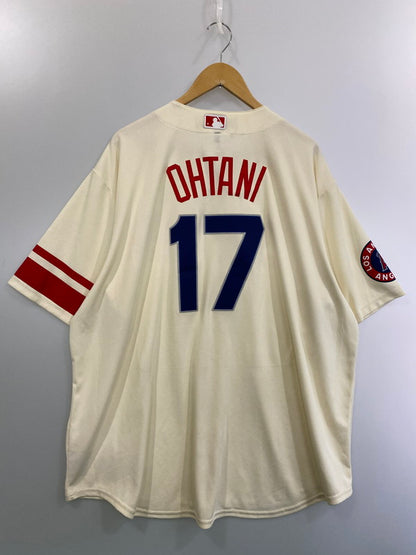 【中古美品】【メンズ】 NIKE ナイキ T770-ANCC 海外限定モデル MLB LOS ANGELES ANGELS CITY CONNECT LIMITED JERSEY 148-250223-ks-33-min サイズ：XXL カラー：ベージュ/レッド 万代Net店