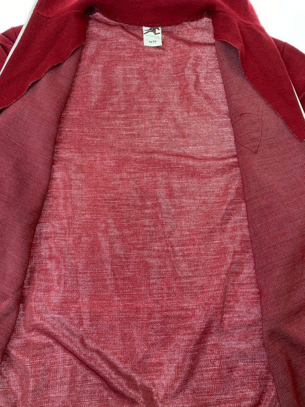 【現状渡し品】【メンズ】 USED ONE POINT TRACK JACKET ワンポイント トラックジャケット アウター 146-250328-me-09-min サイズ：52 カラー：レッド 赤 万代Net店