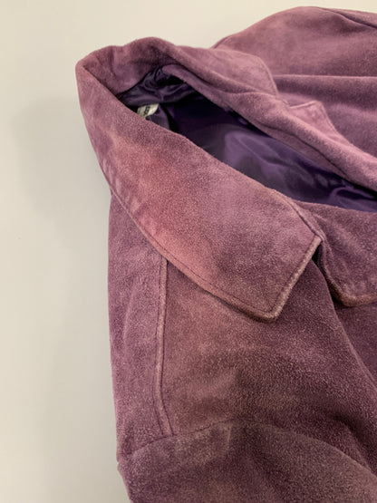 【現状渡し品】【メンズ】 LA SALAMANDRA ラ サラマンドラ L/S SUEDE JACKET ロングスリーブ スエード ジャケット アウター 146-260617-yn-18-min サイズ：M カラー：パープル 万代Net店