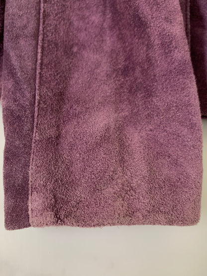 【現状渡し品】【メンズ】 LA SALAMANDRA ラ サラマンドラ L/S SUEDE JACKET ロングスリーブ スエード ジャケット アウター 146-260617-yn-18-min サイズ：M カラー：パープル 万代Net店
