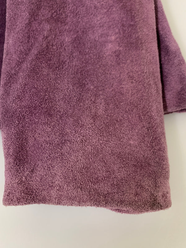 【現状渡し品】【メンズ】 LA SALAMANDRA ラ サラマンドラ L/S SUEDE JACKET ロングスリーブ スエード ジャケット アウター 146-260617-yn-18-min サイズ：M カラー：パープル 万代Net店