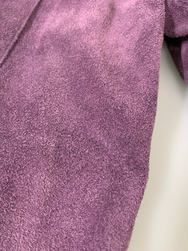 【現状渡し品】【メンズ】 LA SALAMANDRA ラ サラマンドラ L/S SUEDE JACKET ロングスリーブ スエード ジャケット アウター 146-260617-yn-18-min サイズ：M カラー：パープル 万代Net店