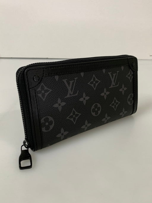 【中古品】【メンズ/レディース】 LOUIS VUITTON ルイ・ヴィトン M80558 エクリプス トランク ジッピーウォレット 長財布 179-250227-ks-52-min カラー：ブラック 万代Net店