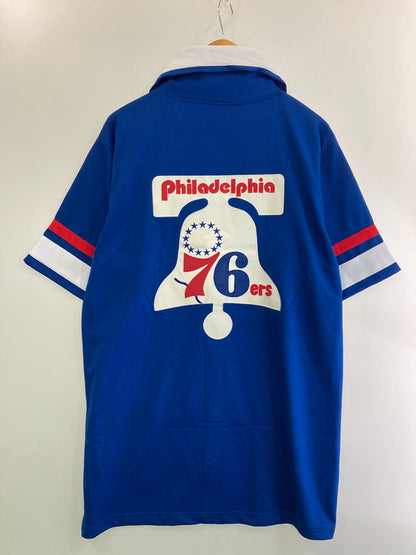 【中古品】【メンズ】  MITCHELL&NESS ミッチェル&ネス 76ERS GAMESHIRT ゲームシャツ 146-250227-ks-39-min サイズ：50 カラー：ブルー 万代Net店