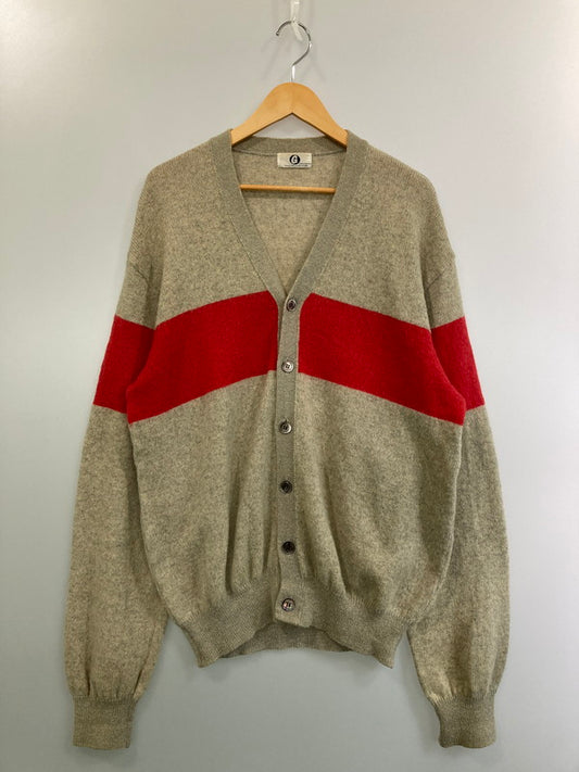 【中古品】【メンズ】 GOODENOUGH グッドイナフ 90S CARDIGAN カーディガン 146-250226-AS-24-min サイズ：M カラー：ベージュ/レッド 万代Net店