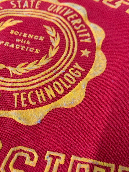 【中古品】【メンズ】 COLLEGIATE PACIFIC カレッジエイトパシフィック 70S IOWA STATE SWEATSHIRT スウェットシャツ 146-250227-ks-06-min サイズ：XL カラー：レッド 万代Net店