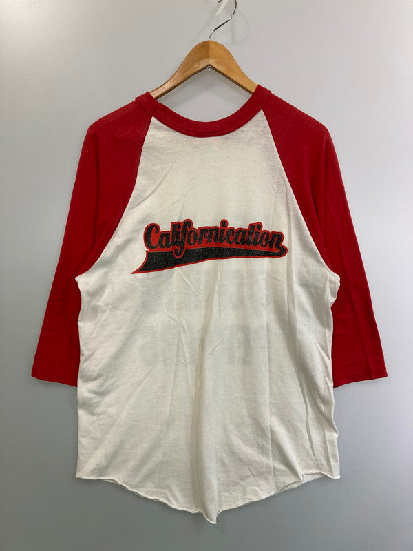 【現状渡し品】【メンズ】  RED HOT CHILI PEPPERS レッドホットチリペッパーズ ”CALIFORNICATION”RAGLAN TEE 七分袖 146-250226-AS-22-min サイズ：M カラー：レッド/ホワイト 万代Net店