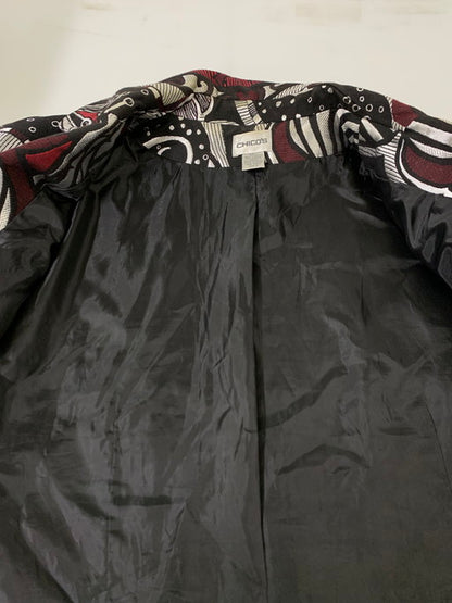 【中古品】【メンズ】  CHICO'S チコズ DESIGN JACKET アウター ジャケット 146-250226-AS-39-min サイズ：3 カラー：ブラック/ホワイト/レッド 万代Net店