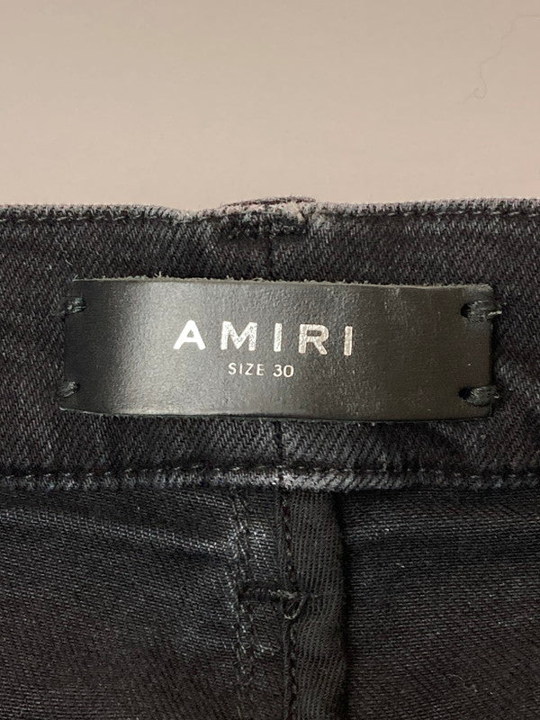 【現状渡し品】【メンズ】  AMIRI アミリ DAMAGE BLACK DENIM PANT ボトムス パンツ デニム 152-250226-AS-33-min サイズ：30 カラー：ブラック 万代Net店