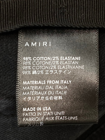 【現状渡し品】【メンズ】  AMIRI アミリ DAMAGE BLACK DENIM PANT ボトムス パンツ デニム 152-250226-AS-33-min サイズ：30 カラー：ブラック 万代Net店