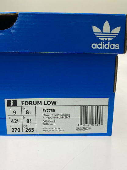 【中古品】【メンズ】 adidas アディダス FY7756 FORUM LOW 靴 シューズ スニーカー SNEAKERS 161-250302-ks-06-min サイズ：27cm カラー：WHITE ROYAL BLUE 万代Net店