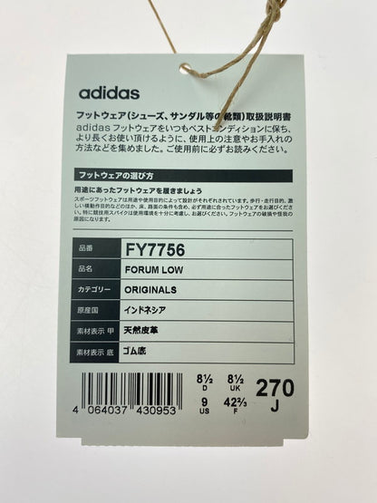 【中古品】【メンズ】 adidas アディダス FY7756 FORUM LOW 靴 シューズ スニーカー SNEAKERS 161-250302-ks-06-min サイズ：27cm カラー：WHITE ROYAL BLUE 万代Net店