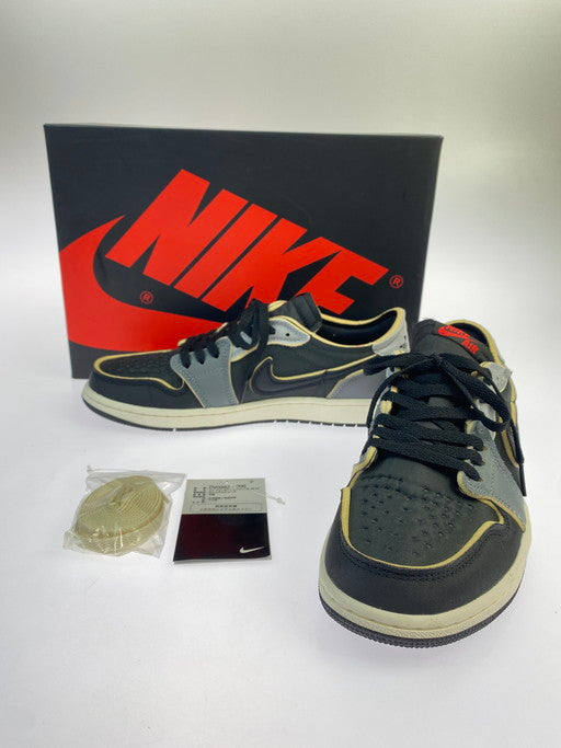 【中古美品】【メンズ】 NIKE ナイキ DV0982-006 AIR JORDAN 1 LOW OG EX BLACK AND SMOKE GREY エアジョーダン1 レトロ ロー スニーカー シューズ 靴 160-250228-me-04-min サイズ：27.0cm US9 カラー：BLACK/DARK SMOKE GREY 万代Net店