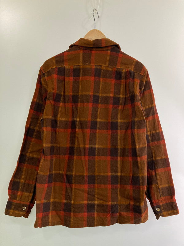 【中古品】【メンズ】 PENDLETON ペンドルトン 70S WOOL SHIRT ウールシャツ トップス 146-250227-ks-35-min サイズ：M カラー：ブラウン 万代Net店