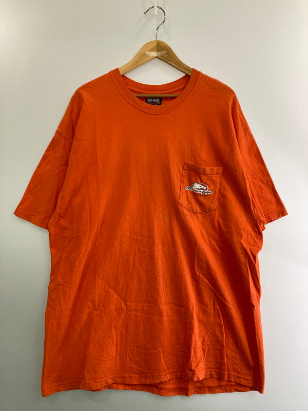 【現状渡し品】【メンズ】 HARLEY DAVIDSON ハーレーダビッドソン 00S ”REPUBLIC” TEE ショートスリーブ 146-250304-AS-33-min サイズ：XL カラー：オレンジ 万代Net店