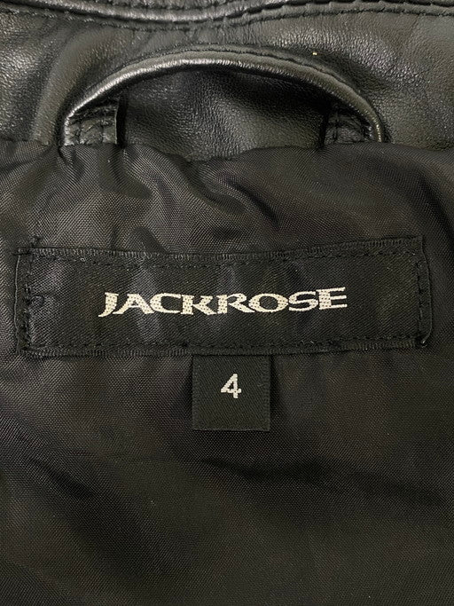 【中古美品】【メンズ】 JACKROSE ジャックローズ 5095-23AW-JRB03 シングルライダースジャケット アウター 147-250225-AS-34-min サイズ：L カラー：ブラック 万代Net店