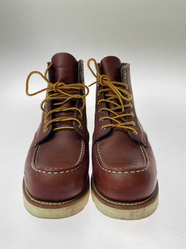 【中古品】【メンズ】 RED WING レッドウィング 9106 6INCH MOC TOE BOOT 6インチ モックトゥ ブーツ 靴 164-250228-me-24-min サイズ：27.0cm US9 カラー：赤茶 万代Net店